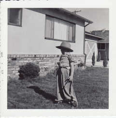 with Dad's fedora