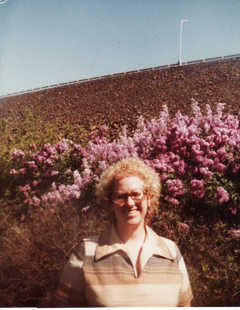 in a field of flowers
